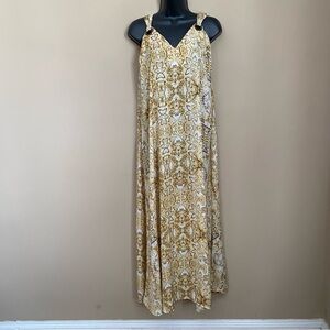 Forever 21 Yellow Gold Tank Maxi Dress